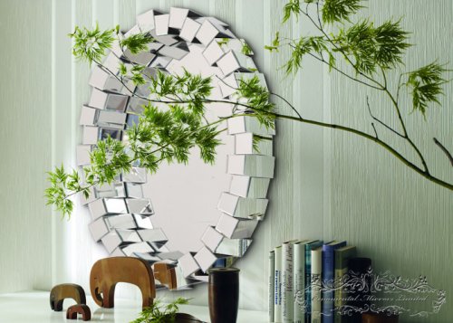 Cubicle Multi Faceted Mirror