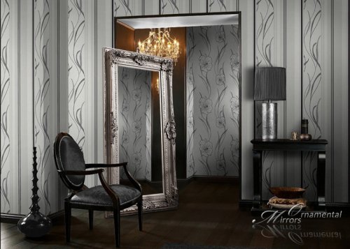 Le Grande Large Silver Floor & Wall Mirror