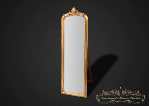 Ornate Gold Mirror with Stand